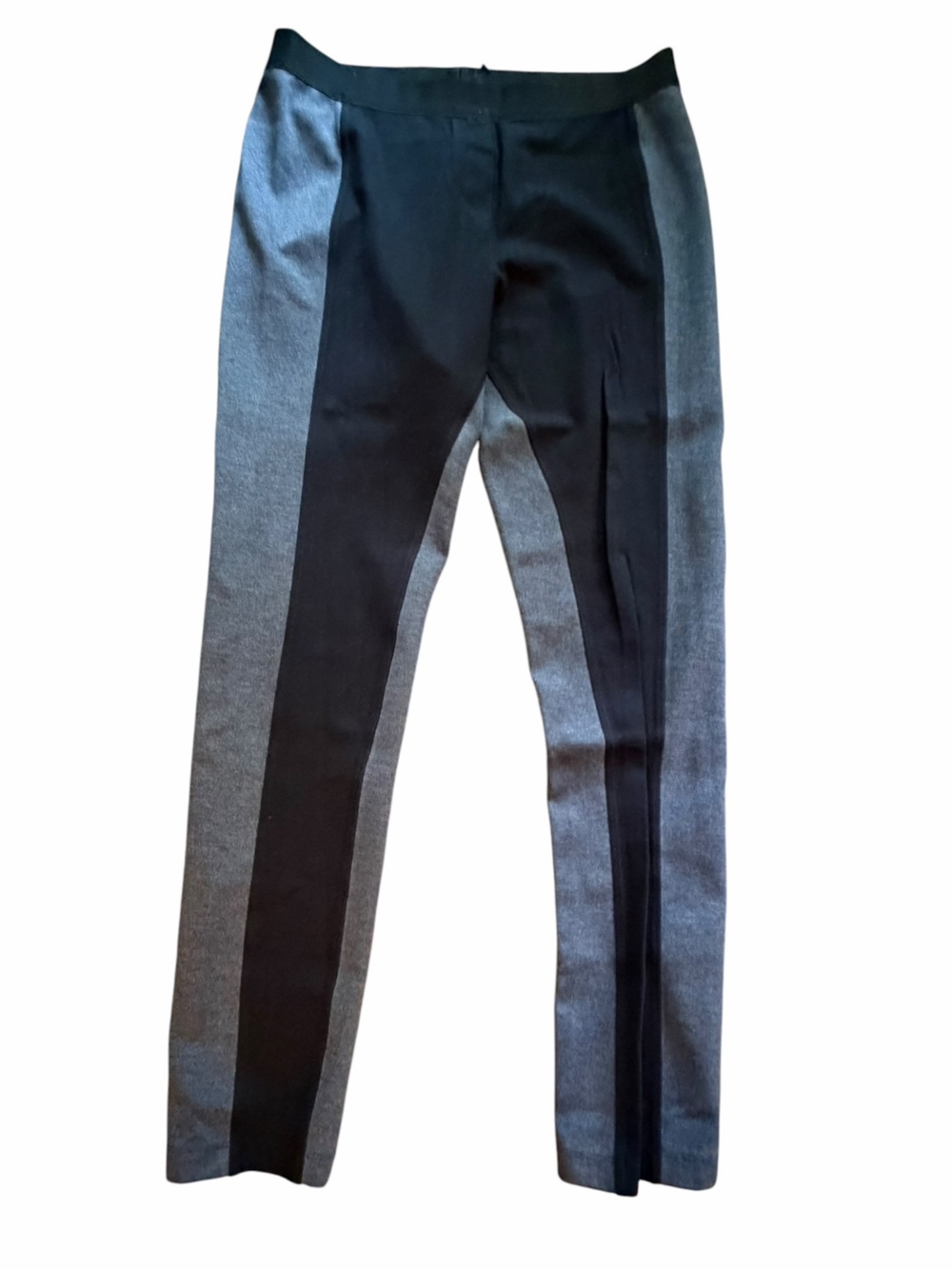 BCBGMaxAzria Black and Gray Contrast Panel Joggers